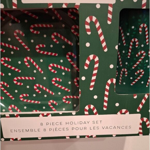 Novogratz Home Set of 4 Christmas Plates & Cups BRAND NEW! - Picture 3 of 6